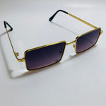 Mens and womens gold sunglasses with black lenses