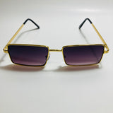 Mens and womens gold sunglasses with black lenses