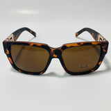 mens and womens square brown sunglasses 