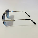 silver and blue mens and womens square aviator sunglasses