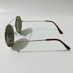 gold and yellow mens and womens round sunglasses with mirror lenses