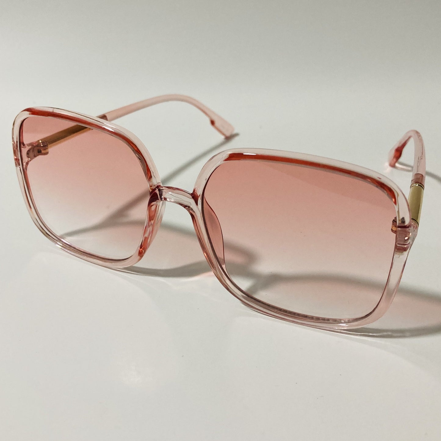 womens pink square oversize sunglasses