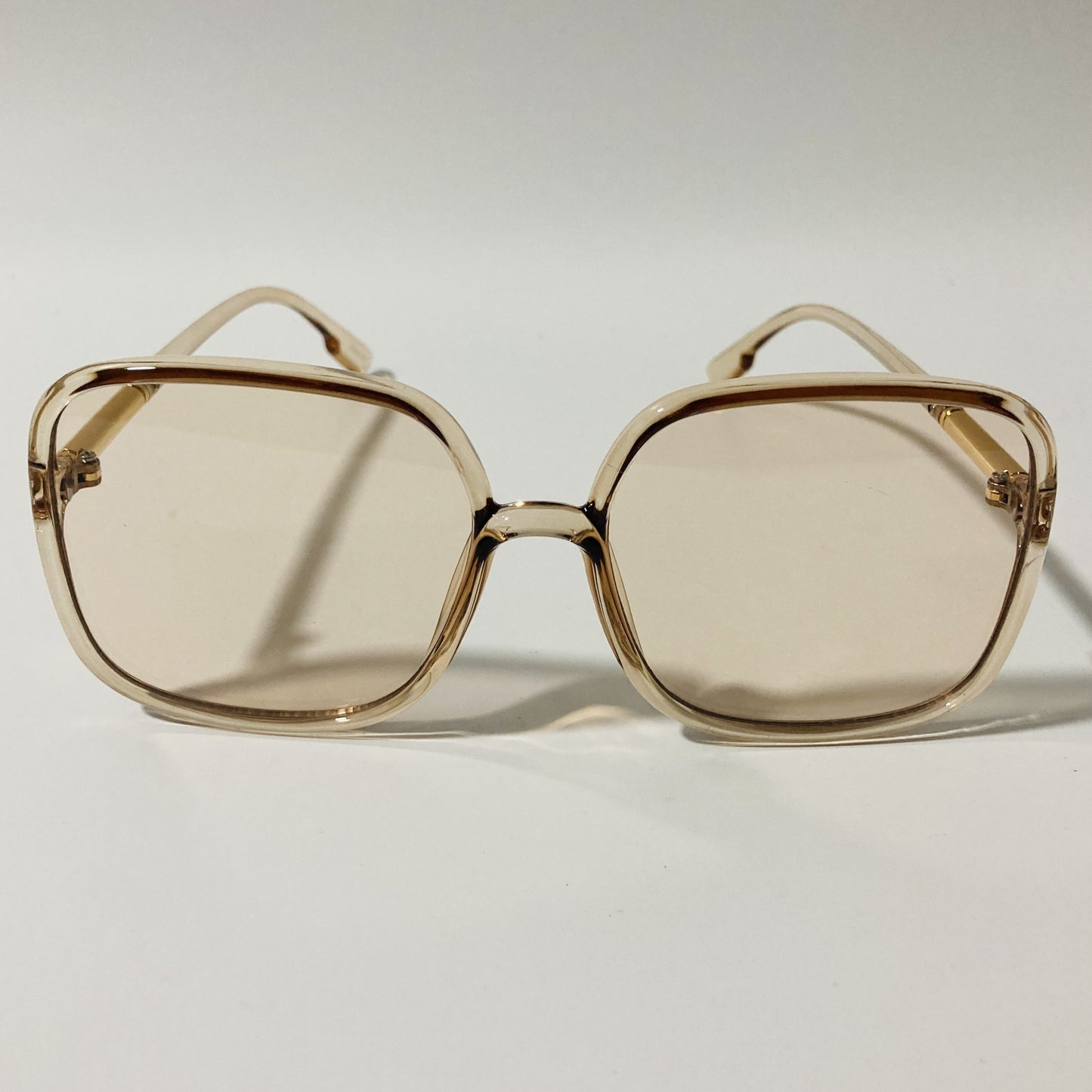 womens tan square oversize sunglasses