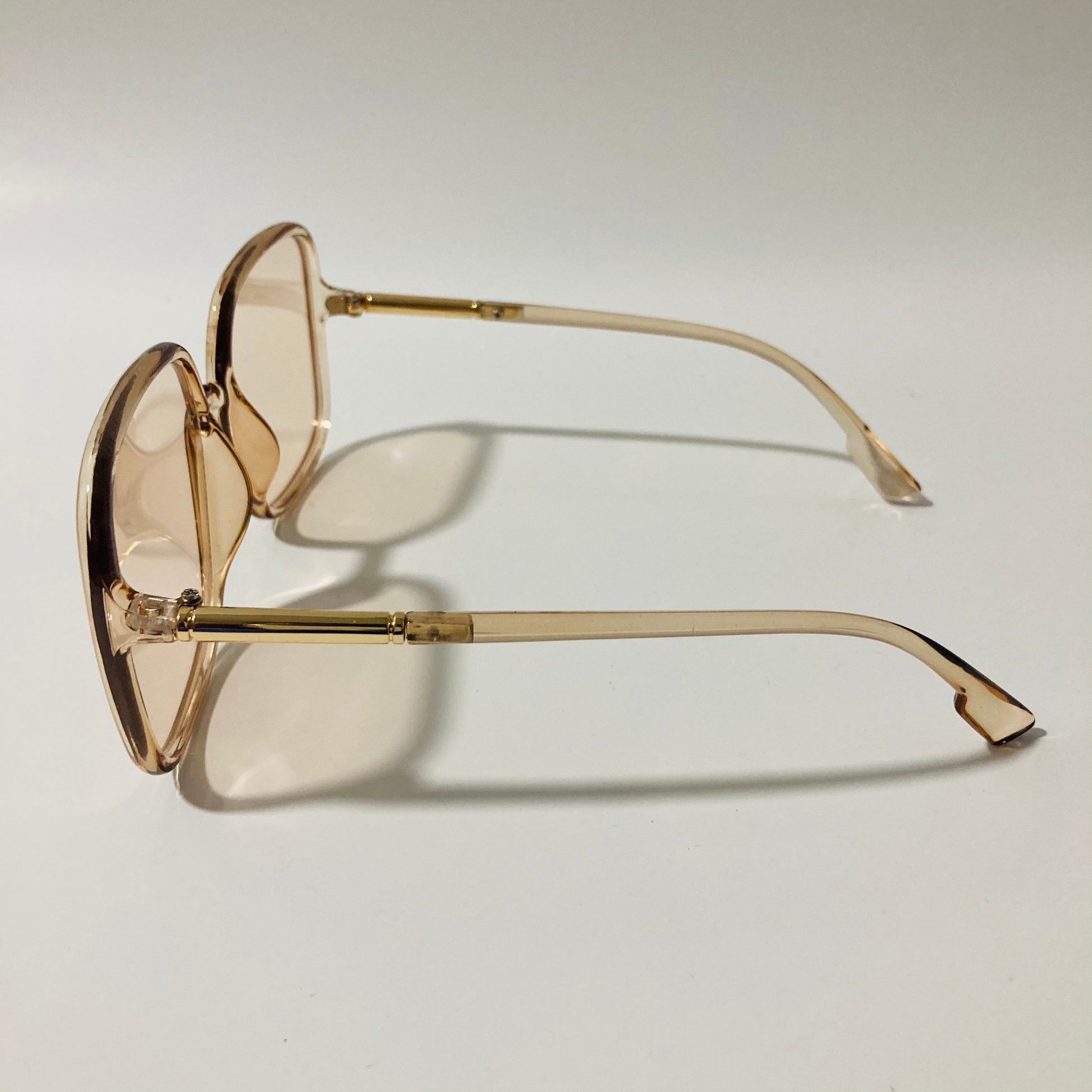 womens tan square oversize sunglasses