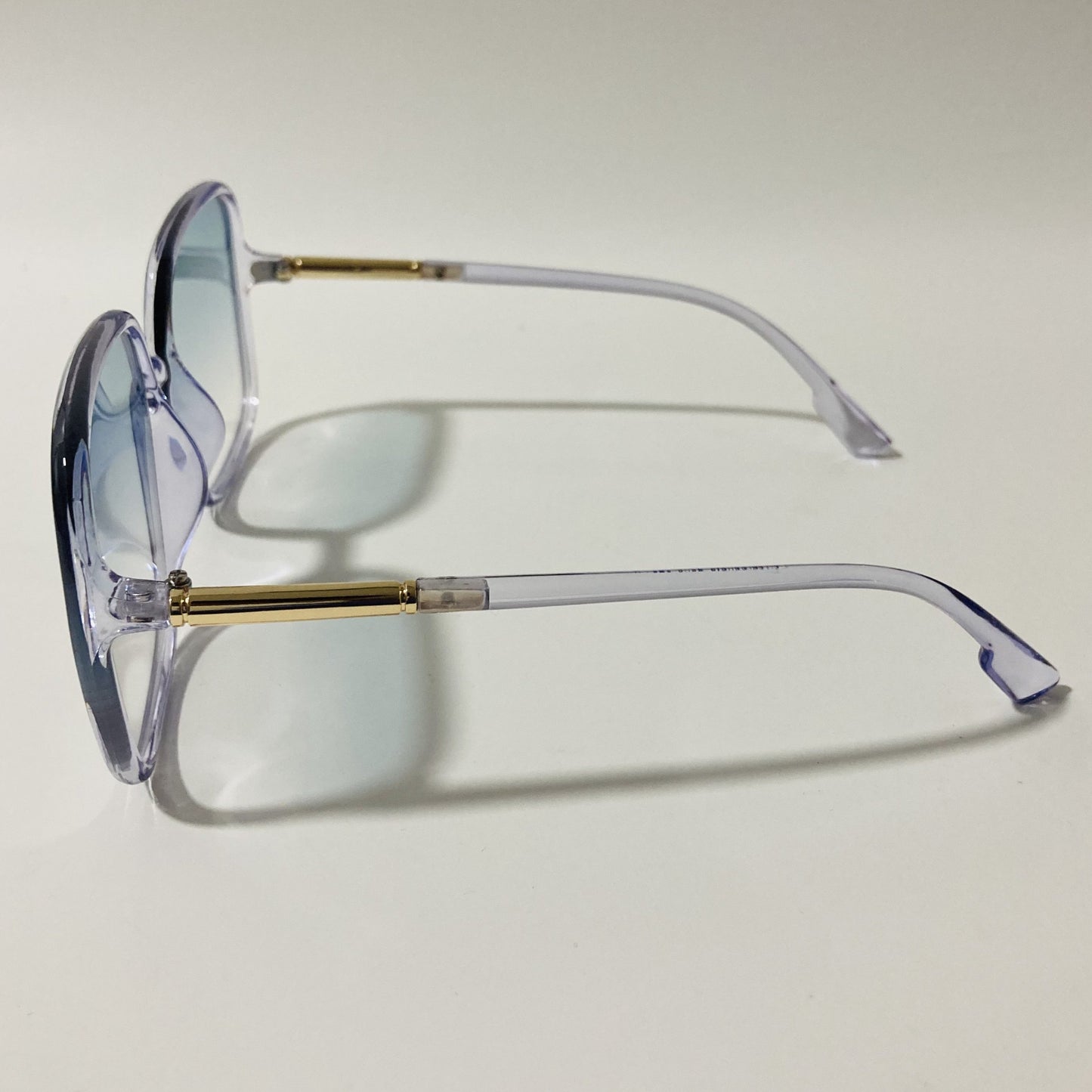 womens blue square oversize sunglasses