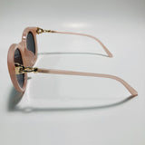 womens pink sunglasses with mirrored green lenses