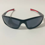 mens and womens black wrap around sunglasses