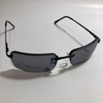 Mens and Womens black sunglasses with black lenses 
