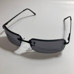 Mens and Womens black sunglasses with black lenses