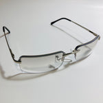 Mens and Womens Silver sunglasses with gray lenses 