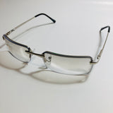 Mens and Womens Silver sunglasses with blue lenses 