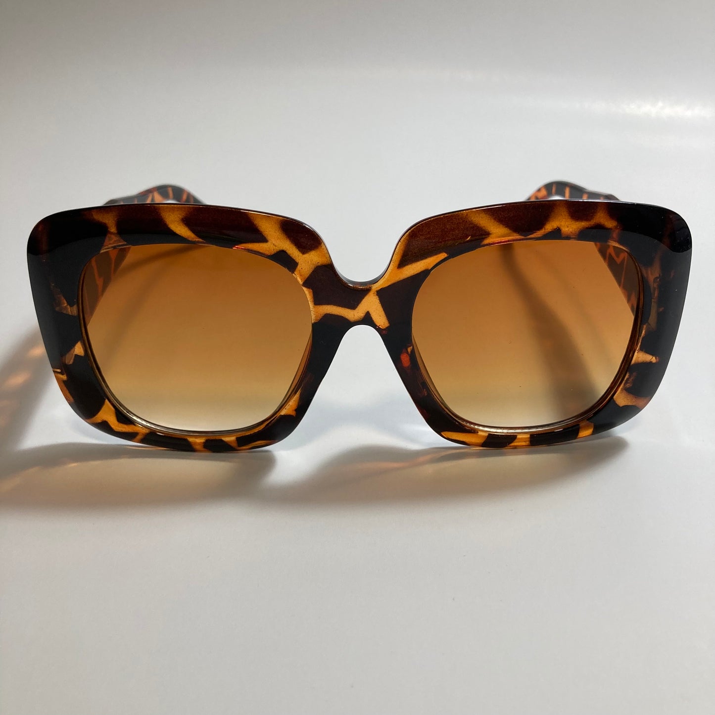 womens brown oversize square sunglasses