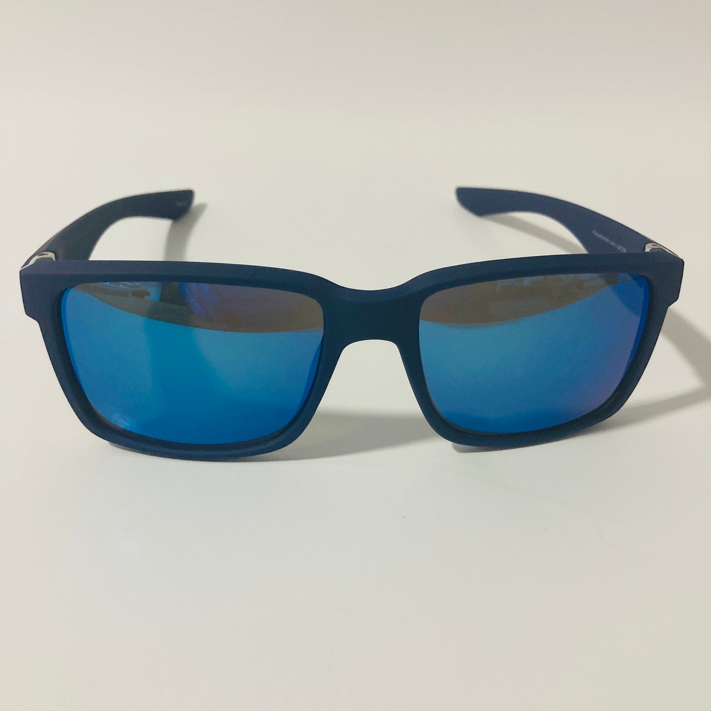mens blue mirrored square sunglasses