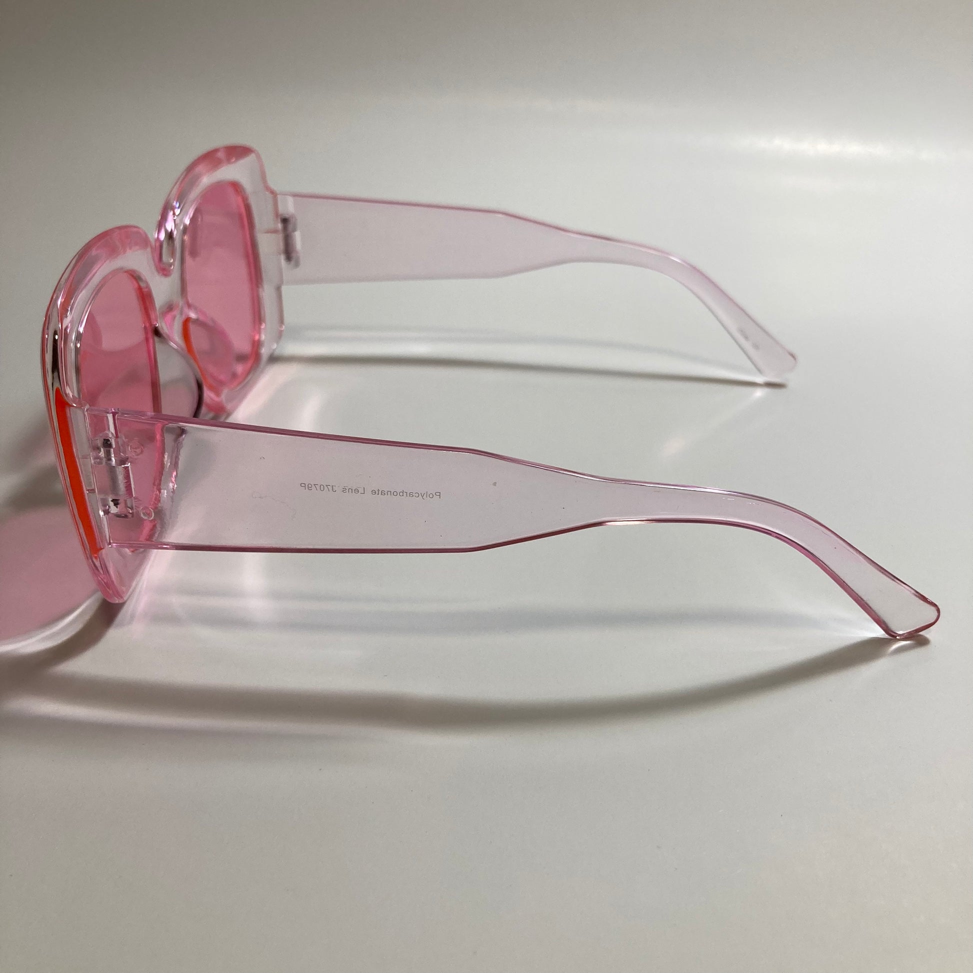 womens pink oversize square sunglasses