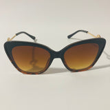 womens brown cat eye sunglasses with brown lenses