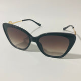 womens black cat eye sunglasses with gray lenses