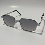 mens and womens silver and gray square sunglasses