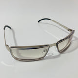 mens and womens silver wrap sunglasses with clear lenses