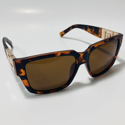 mens and womens square brown sunglasses 
