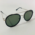 mens and womens black green and silver aviator sunglasses