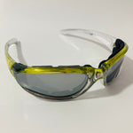 mens and womens green clear mirrored motorcycle sunglasses 