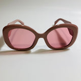 womens pink round sunglasses with pink lenses