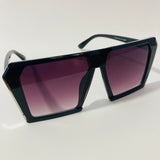 womens oversize black and gray shield sunglasses