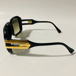 mens and womens black green and gold gazelle sunglasses