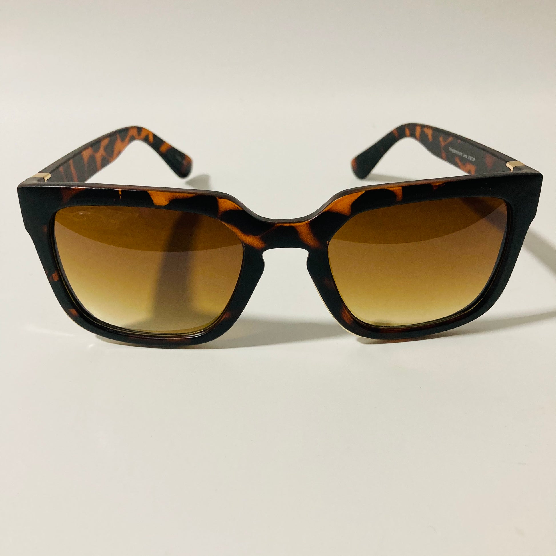 mens and womens brown square sunglasses