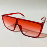 womens red shield sunglasses