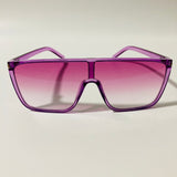 womens purple shield sunglasses