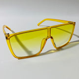 womens yellow shield sunglasses