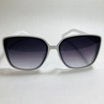 womens white and black oversize square sunglasses