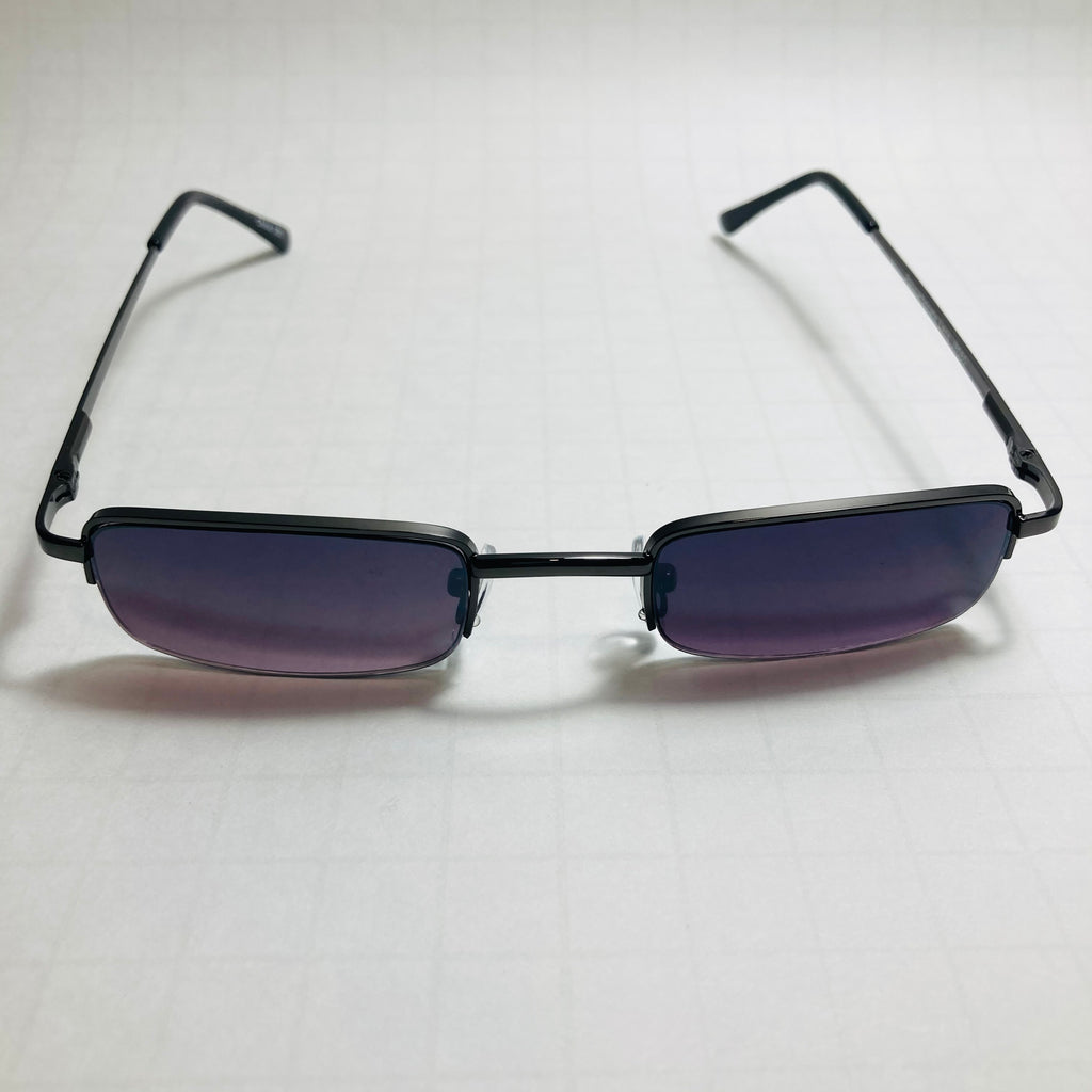 Authentic New Vintage 90s slim rectangle sunglasses | eBay