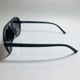 mens and womens black aviator sunglasses with black lenses 