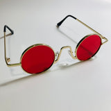 womens and mens gold and red ozzy osbourne sunglasses