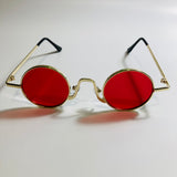 womens and mens gold and red ozzy osbourne sunglasses
