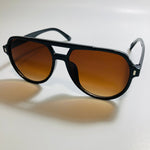 mens and womens black and brown aviator sunglasses