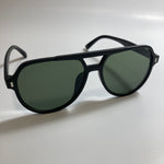 mens and womens black and green aviator sunglasses