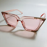 womens pink and gold cat eye sunglasses