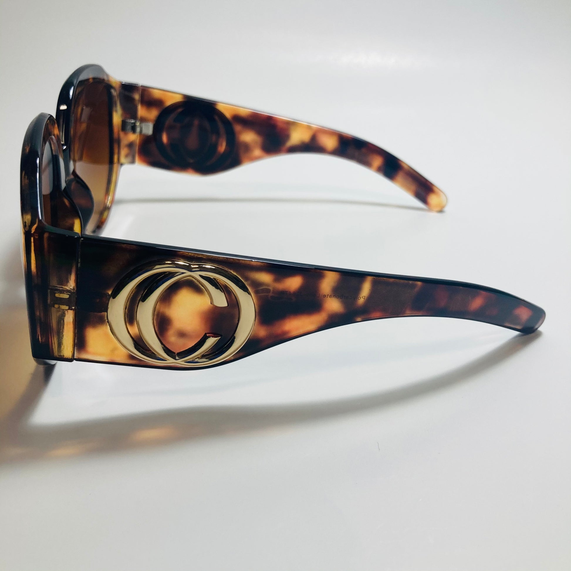 womens brown oversize round sunglasses