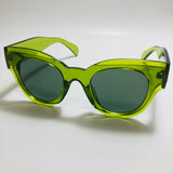 green and black womens round oversize sunglasses