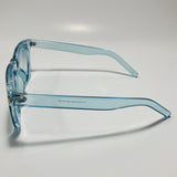 blue womens heart shape sunglasses with clear frame