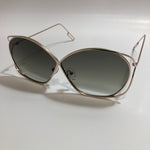 womens gold metal sunglasses with green lenses