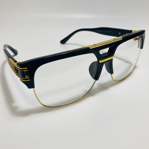 black and gold gazelle glasses