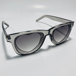 gray womens heart shape sunglasses with clear frame