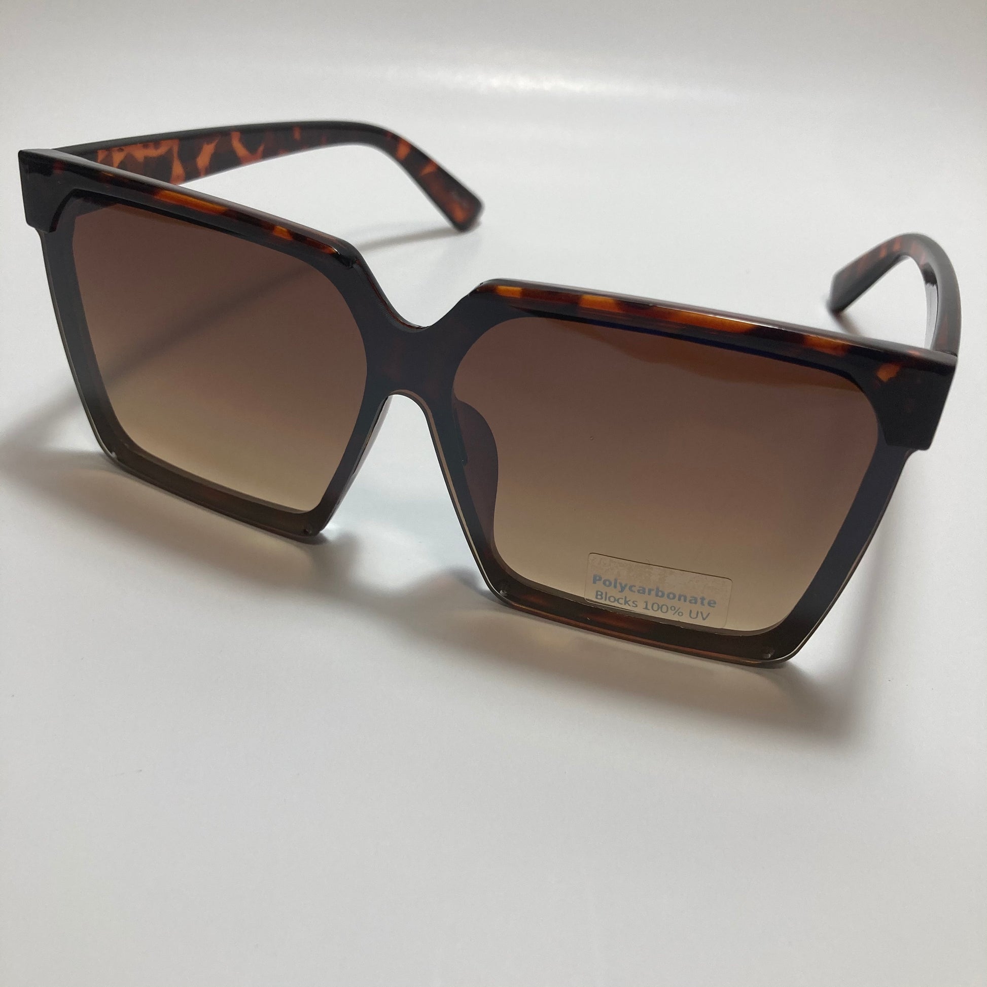 womens brown square sunglasses