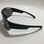 retro wrap around sunglasses with mirror lenses 