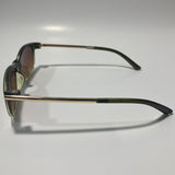 mens and womens green gold and brown square sunglasses