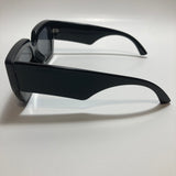womens oversize square black sunglasses with black lenses